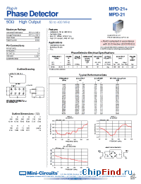 Datasheet MPD-21+ manufacturer Mini-Circuits